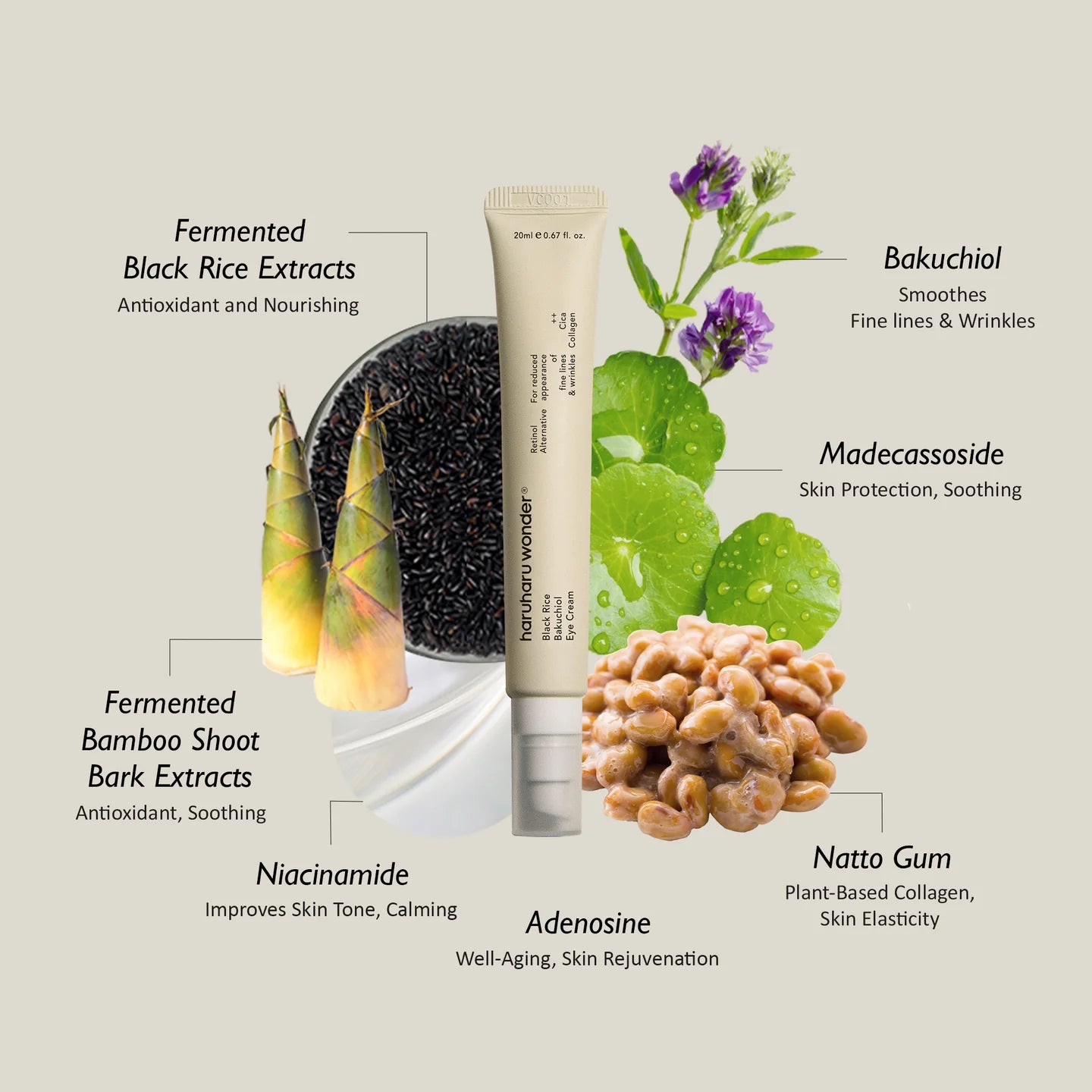 haruharu Bakuchiol eye cream / unscented