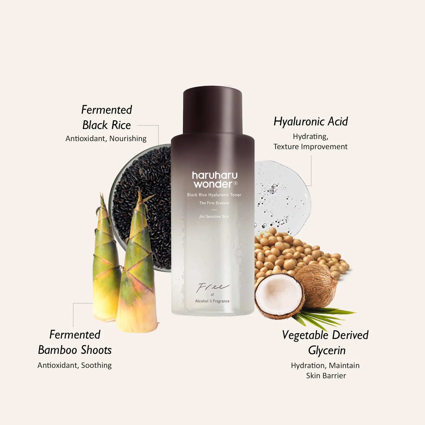 haruharu Black Rice Hyaluronic Toner 150ml