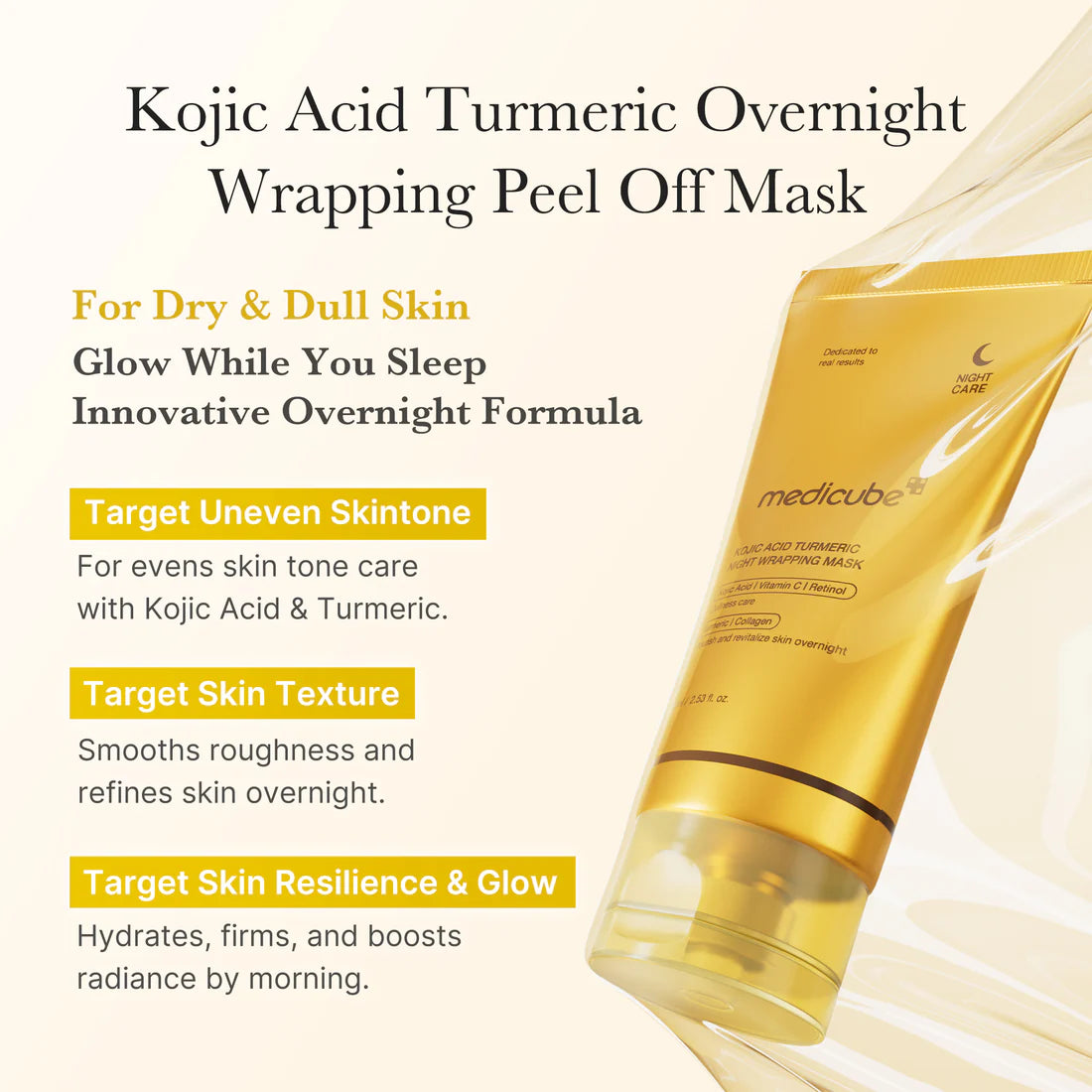 Medicube Kojic Acid Turmeric Wrapping Mask 75ml