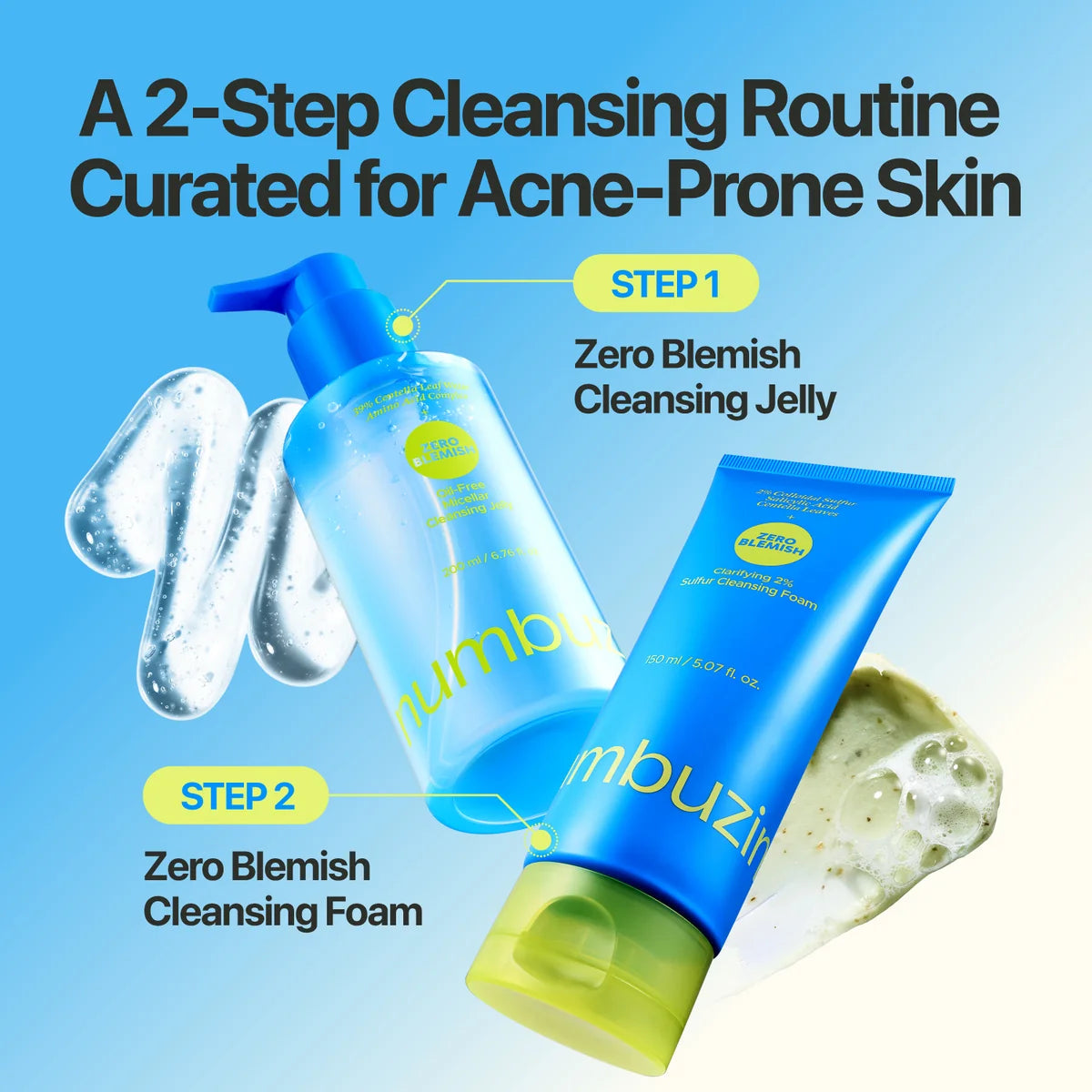 Numbuzin Zero Blemish Oil-Free Micellar Cleansing Jelly – 200 ml
