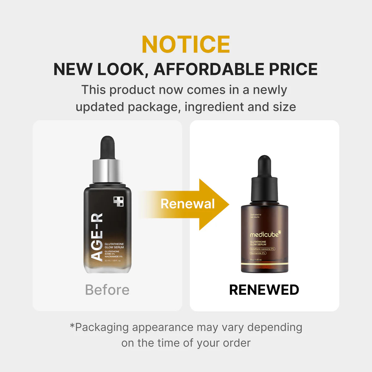 Medicube AGE-R Glutathione Glow Serum