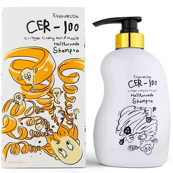Elizavecca CER-100 Collagen Coating Hair A+ Muscle Hell-Tornado Shampoo – 500 ml