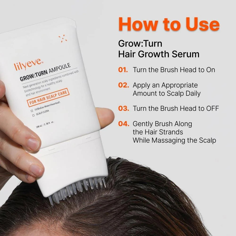 Lilyeve Grow-Turn Exosome Brush Ampoule – Tratamiento Capilar con Exosomas Vegetales 100 ml